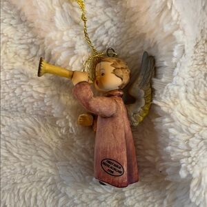 Goebel Pink and Gold Angel Decor Accent